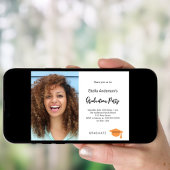 Foto afstudeerfeest kaart