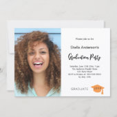 Foto afstudeerfeest kaart (Voorkant)