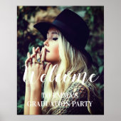 Foto afstudeerfeest Welkom gepersonaliseerd Poster (Voorkant)