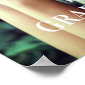 Foto afstudeerfeest Welkom gepersonaliseerd Poster (Hoek)