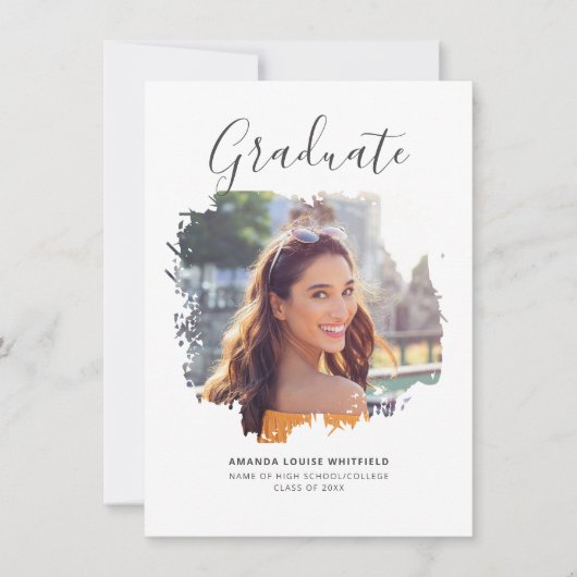 Foto Afstuderen 2025 Afstudeerder Party Kaart (Voorkant)