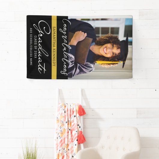 Foto Afstuderen 2025 Gefeliciteerd Afstudeerder Zw Spandoek (Insitu)