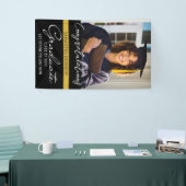 Foto Afstuderen 2025 Gefeliciteerd Afstudeerder Zw Spandoek (Beurs)