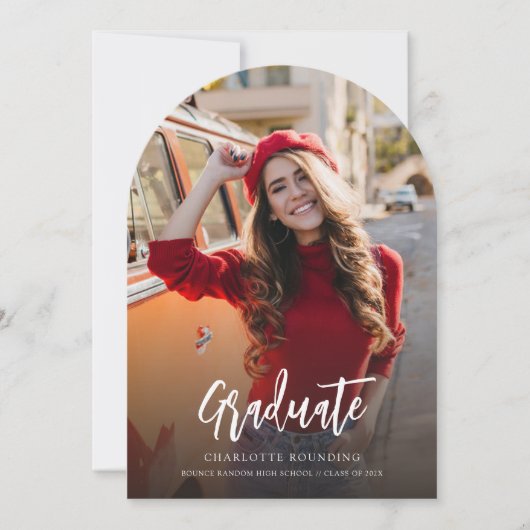 Foto Afstuderen 2025 Minimalistische aankondiging (Voorkant)