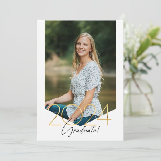 Foto Afstuderen Aankondiging (Staand voorkant)