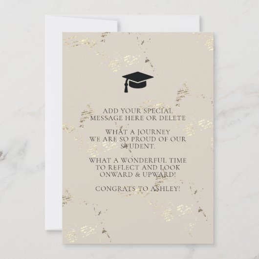 Foto Afstuderen Aankondiging (Achterkant)