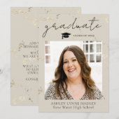 Foto Afstuderen Aankondiging (Voorkant / Achterkant)