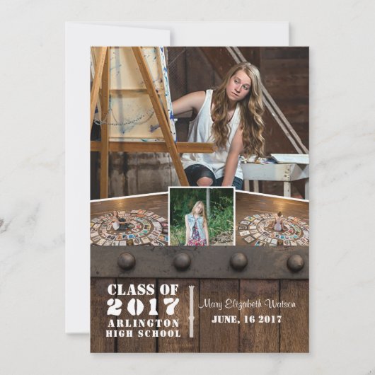 Foto Afstuderen Aankondiging (Voorkant)