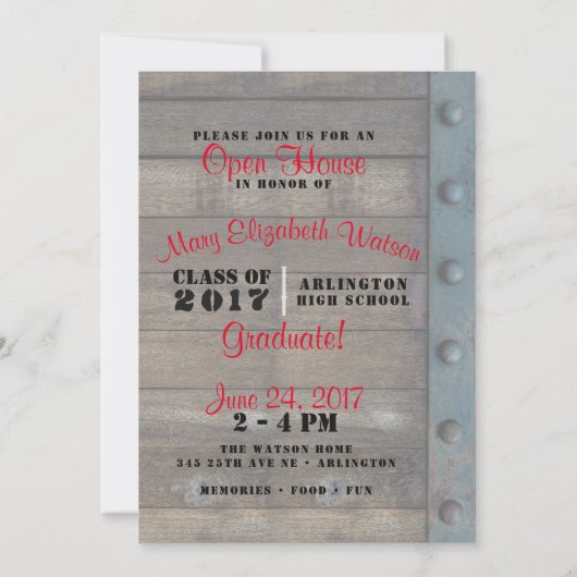 Foto Afstuderen Aankondiging (Achterkant)