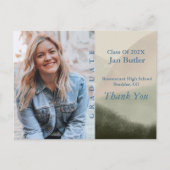 Foto Afstuderen Aankondiging & Bedankt Briefkaart (Voorkant)