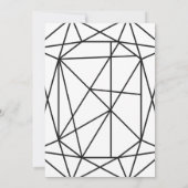Foto Afstuderen Aankondiging Black & White Gem (Achterkant)