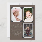  Foto Afstuderen Aankondiging bruin (Achterkant)