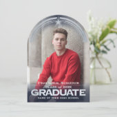 Foto Afstuderen Aankondiging en Party Invitation (Staand voorkant)