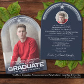 Foto Afstuderen Aankondiging en Party Invitation