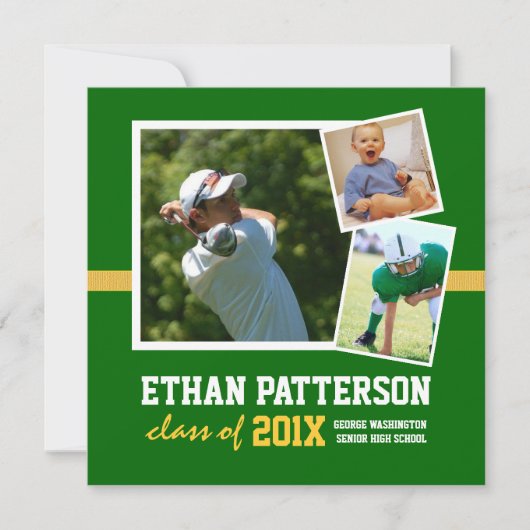 Foto Afstuderen aankondiging groen goud (Voorkant)
