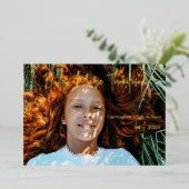 Foto Afstuderen Aankondiging Real Folie Invitation (Staand Voorkant)