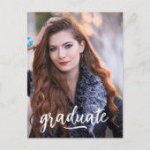 Foto Afstuderen Aankondiging/Uitnodiging Briefkaart (Voorkant)