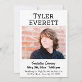 Foto Afstuderen Aankondiging/Uitnodiging Kaart (Achterkant)