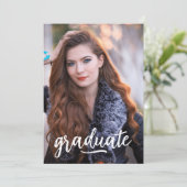 Foto Afstuderen Aankondiging/Uitnodiging Kaart (Staand voorkant)