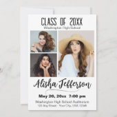 Foto Afstuderen Aankondiging/Uitnodiging Kaart (Achterkant)