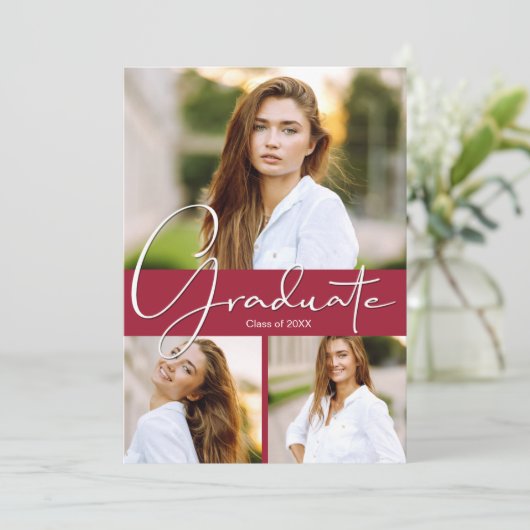 Foto Afstuderen aankondiging van het Afstuderen Cr (Staand voorkant)