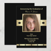 Foto afstuderen aankondigingen middelbare school (Voorkant / Achterkant)