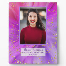 Foto Afstuderen Abstract Paars Gold tablet