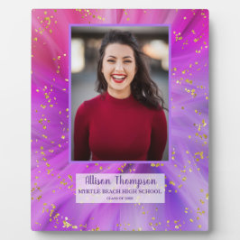 Foto Afstuderen Abstract Paars Gold tablet Fotoplaat