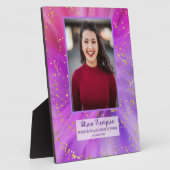 Foto Afstuderen Abstract Paars Gold tablet Fotoplaat (Zijkant)