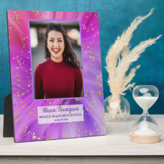 Foto Afstuderen Abstract Paars Gold tablet Fotoplaat