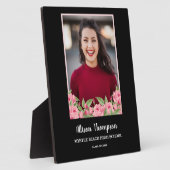 Foto Afstuderen Abstract Roze Floral tablet Fotoplaat (Zijkant)