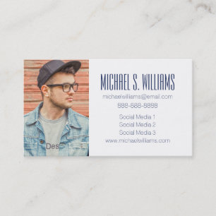 Foto Afstuderen   Abstracte blauw-ijskranen Contactkaartje