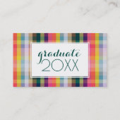 Foto Afstuderen | Abstracte Schotse ponden Contactkaartje (Achterkant)