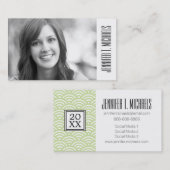 Foto Afstuderen | Achtergrond oostergolf Contactkaartje (Voorkant / Achterkant)