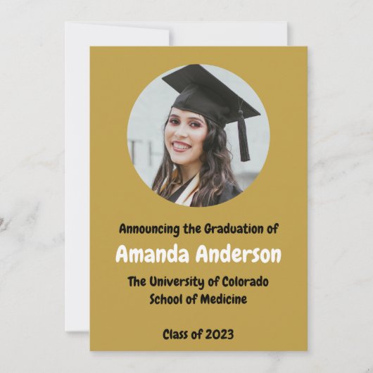 Foto afstuderen Afstudeerder 2023 Mededeling Aankondiging (Voorkant)