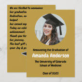 Foto afstuderen Afstudeerder 2023 Mededeling Aankondiging (Voorkant / Achterkant)