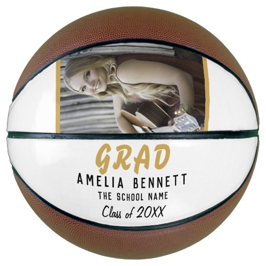 Foto afstuderen Afstudeerder Foto Afstuderen Foto Basketbal (Voorkant)