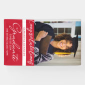 Foto-Afstuderen, Afstudeerder klasse 2023 Rood Spandoek (Horizontaal)