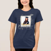 Foto Afstuderen Afstuderen Trots Papa Mam Custom Tri-Blend Shirt (Voorkant)