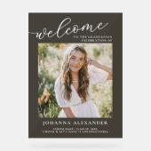 Foto Afstuderen Afstuderen Welkom Acryl Bord (Voorkant)