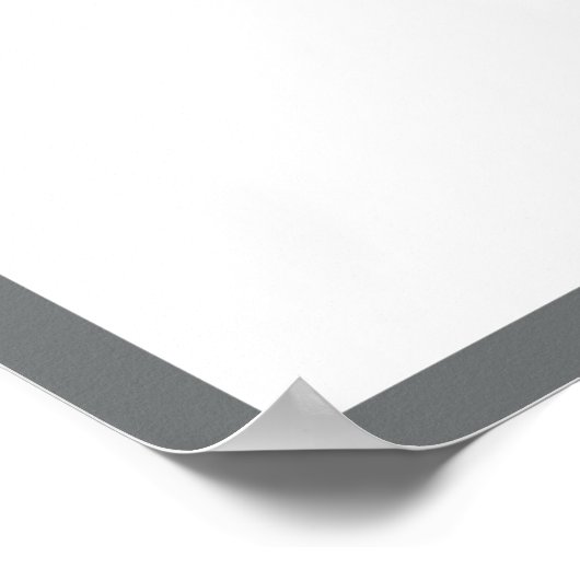 Foto Afstuderen Autograaf Dark Maroon Gray Poster (Hoek)