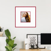 Foto Afstuderen Autograph Crimson Border Poster (Thuiskantoor)