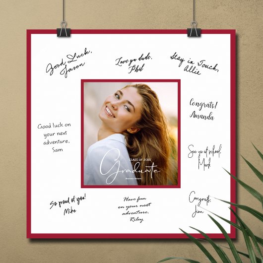 Foto Afstuderen Autograph Crimson Border Poster