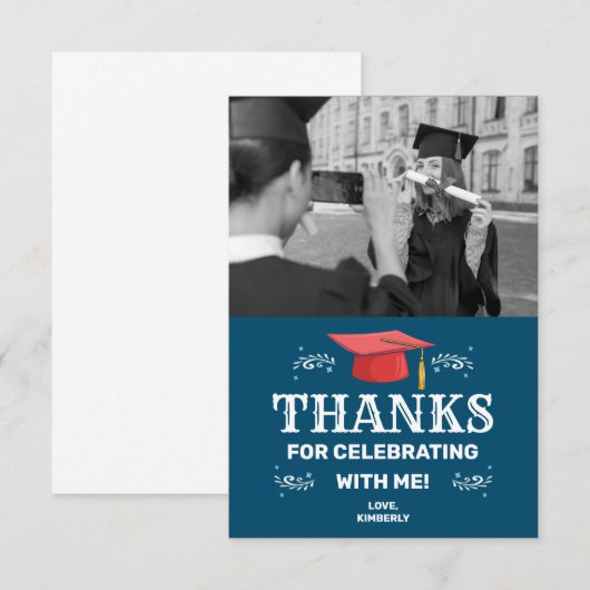 Foto Afstuderen Bedankkaart (Voorkant / Achterkant)