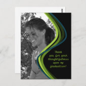  foto - Afstuderen bedankkaart Briefkaart (Voorkant / Achterkant)