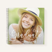 Foto Afstuderen Best Wishes Guest Book Notitieboek (Voorkant)