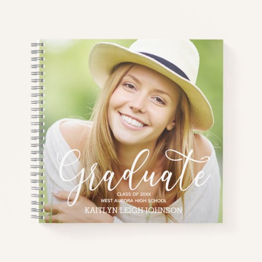 Foto Afstuderen Best Wishes Guest Book Notitieboek (Voorkant)