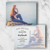 Foto Afstuderen BEWAART DE DATUM Briefkaart