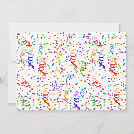 Foto Afstuderen Blue Pet Confetti Class of Party Kaart (Achterkant)