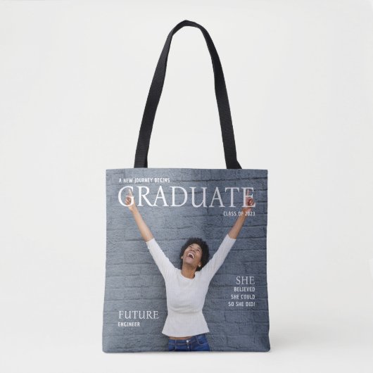 Foto Afstuderen Canvas tas (Voorkant)